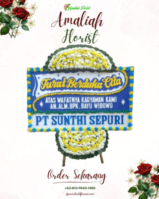 Papan Bunga Duka di Periuk